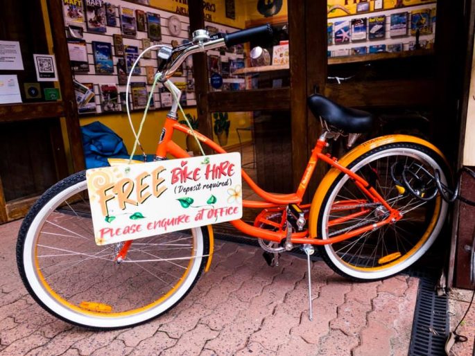 tropic days hostel bicycle hire